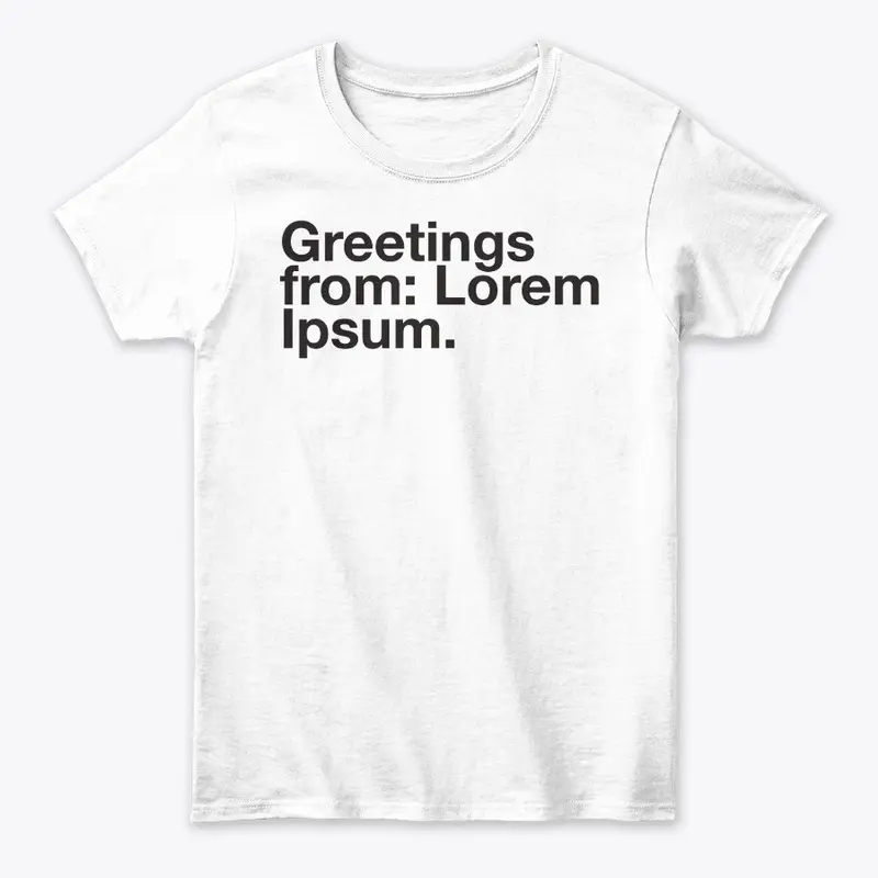 Greetings from Lorem Ipsum