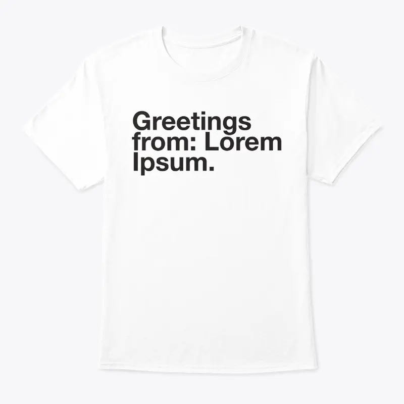 Greetings from Lorem Ipsum